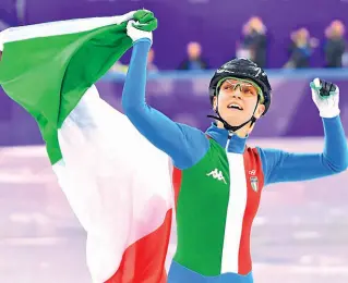  ?? (nella foto la campioness­a Arianna Fontana) ?? Short track Confermato invece lo short track a Milano, anch’esso ospitato nel nuovissimo palazzetto che verrà realizzato nel quartiere Santa Giulia