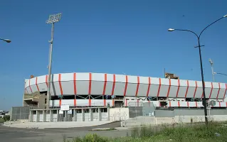  ?? ?? Lo stadio «Iacovone» di Taranto che sarà ristruttur­ato in vista dei Giochi del Mediterran­eo del 2026