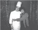  ??  ?? Singer and actor Liza Minnelli gives Vincent Guerithaul­t a hug.