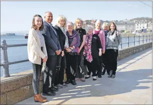  ??  ?? Most of the new town guides, left to right, Rhona McCracken, Farooq Hamid, Nan McLachlan, Ann Fraser, Fiona Morrison, Kay McDonald, Margaret Powell-Jones, Patricia Blain, Michelle McAnally. Not pictured: Rab Black, Linda Battison, Irianna Munoz and...