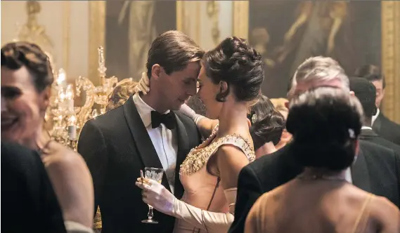  ??  ?? One of the arguments on the season 2 set of The Crown was whether or not Princess Margaret (Vanessa Kirby) should show “royal boob” during a sex scene with Tony (Matthew Goode).