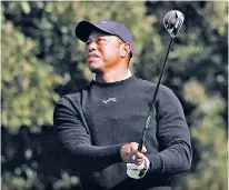  ?? ?? Comeback: Tiger Woods practises at the Genesis Invitation­al, his first tournament in 10 months