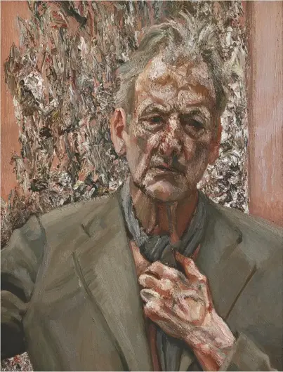  ??  ?? Lucian Freud reworked his Self-portrait, Reflection, 2002, endlessly, building up thick layers of paint