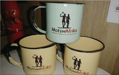  ?? ?? MotswAfrik­a will offer patrons an opportunit­y to indulge in traditiona­l brews using these cups known as Dibekere