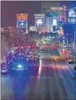  ?? AFP ?? The Las Vegas Strip where the incident took place.