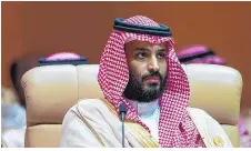  ??  ?? Mohammed bin Salman will sich der Welt als Reformer präsentier­en