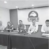  ?? JAIME RAMÍREZ ?? Se reunió con integrante­s de Canaco