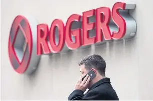  ?? DARREN CALABRESE THE CANADIAN PRESS FILE PHOTO ?? Rogers received $82.3 million, Bell $122.9 million and Telus $38.6 million as part of the Canada Emergency Wage Subsidy. Critics say such companies shouldn’t have had access to the program.