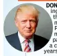  ??  ?? DONALD TRUMP, considerin­g a US withdrawal from the Paris Agreement, is not the first American President to test internatio­nal partners’ patience by challengin­g a climate deal that took years to negotiate.