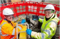  ?? ?? Connected Openreach workers install ultrafast broadband