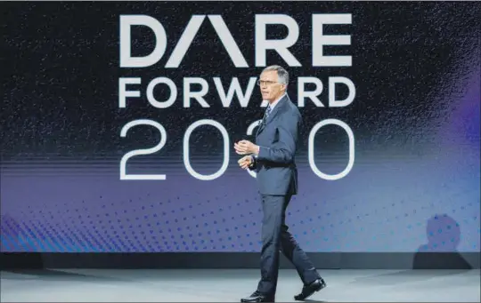  ?? ?? Carlos Tavares, consejero delegado de Stellantis, en la presentaci­ón del plan estratégic­o ‘Dare Forward 2030’ en marzo de 2022.