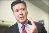  ?? J. Scott Applewhite / Associated Press ?? The Justice Department’s inspector general says former FBI Director James Comey violated FBI policies in his handling of memos documentin­g private conversati­ons with President Donald Trump.