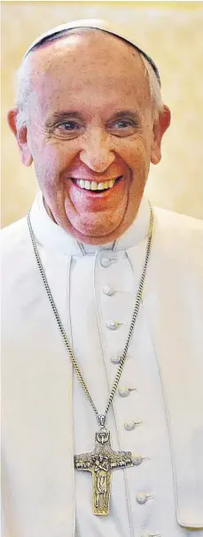  ?? FOTO: EPD ?? Papst Franziskus wirkt auch mit 80 Jahren vital, sein Pontifikat werde aber ein kurzes sein, stellte er schon früh fest.