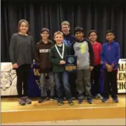  ??  ?? Seven students from Walton Farm Elementary School participat­ed in the National Geographic GeoBee.