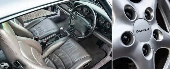  ??  ?? The 993 design team wanted a whole new interior, but the bean counters said ‘no!’ 25-years on, we still love the traditiona­l 911 interior look, ergonomics and all