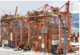  ?? THE CANADIAN PRESS ?? Cargo volume at the Vancouver port grew to a record 147 million tonnes last year.