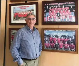  ?? (Photo R. K.) ?? François Mauro Di Mauri n’est plus président de l’AS Cannes volley mais toujours un fervent supporter.