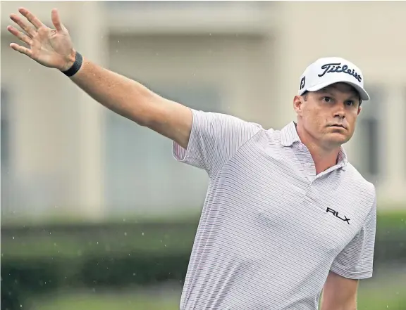  ?? Picture: Shuttersto­ck. ?? Nick Watney during Thursday’s round, before he was forced to withdraw after testing positive for Covid-19.