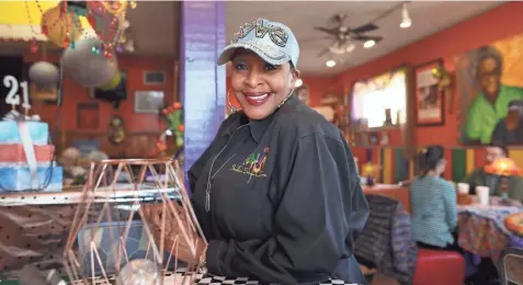  ?? JOE RONDONE/THE COMMERCIAL APPEAL ?? BJ Chester-tamayo, owner of Alcenia‘s, a soul-food restaurant in downtown Memphis on Friday, Jan. 25, 2019.