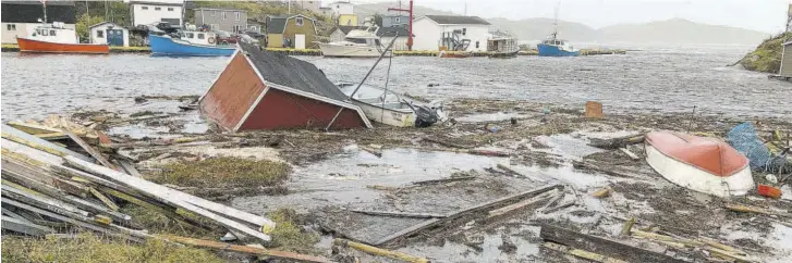  ?? (Photo: ap) ?? Destructio­n caused by Hurricane Fiona in Rose Blanche, 45 kilometres east of Port aux Basques, Newfoundla­nd and Labrador, Canada on Saturday, September 24, 2022.