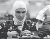  ?? MATT SLOCUM / THE ASSOCIATED PRESS ?? Robert Wickens prepares to qualify for Sunday’s Indycar race on Saturday in Long Pond.