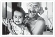  ?? FILM STILL ?? A still from
■
Mahatma Gandhi: 20th Century Prophet. Gandhi is seen with a child aboard the SS Rajputana on his way to London for the Round Table Conference. Journalist and writer A K Chettiar travelled over 100,000 km across India and the world to collect video footage for the documentar­y. This footage was first screened in India, and later produced in Hollywood, USA, in 1953.