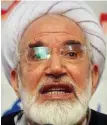  ?? Foto: dpa/Vahid Salemi ?? Der iranische Politiker Mehdi Karrubi ist aus Protest in den Hungerstre­ik getreten.