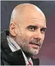  ??  ?? Pep Guardiola ist mit Manchester City schon seit 28 Spielen ungeschlag­en.