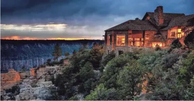  ??  ?? The Grand Canyon North Rim Lodge offer unparallel­ed views of the canyon.