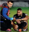  ??  ?? Oh no, Joe: Cokanasiga is injured against Leinster