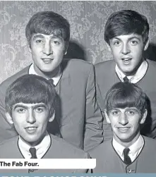  ??  ?? The Fab Four.