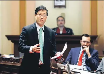  ?? Rich Pedroncell­i Associated Press ?? STATE SEN. Richard Pan describes the sale of COVID-19 tests by private doctors to select patients as unprofessi­onal conduct. The state medical board is reviewing the practice, but a spokesman declined to offer details.