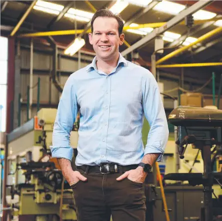  ?? Picture: JUSTIN KENNEDY ?? ROSY OUTLOOK: Senator Matt Canavan says the Coalition’s plan for Northern Australia is yielding results.