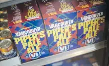  ??  ?? The brewery’s staple, Piper’s Pale Ale, has a rebuilt recipe and the packaging is new on all products.