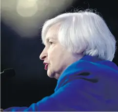  ?? ANDREW HARRER / BLOOMBERG FILES ?? The next meeting of chair Janet Yellen and the Fed is May 2-3. Will rates be raised at that time?