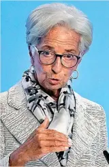  ?? ?? Christine Lagarde, presidenta del BCE.