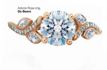  ??  ?? Adonis Rose ring, De Beers