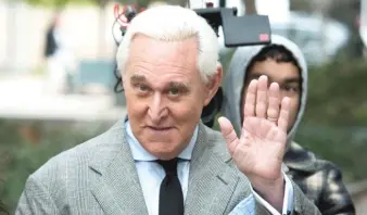  ?? AP FILE PHOTO ?? Roger Stone arrives at federal court in Washington on Nov. 7, 2019.