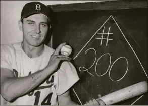  ?? Times Union Historic Images ?? Gil Hodges of the Brooklyn Dodgers in 1954.