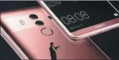  ?? AFP ?? Richard Yu, CEO of Huawei Consumer Business Group, unveils the Huawei Mate 10 high-end smartphone in Munich, Germany, last month.