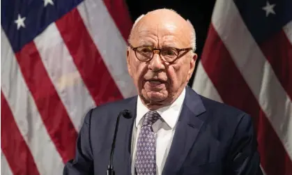  ?? ?? Rupert Murdoch ‘had his most malign effects in the US’. Photograph: Mary Altaffer/AP