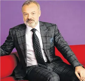  ??  ?? Missing out: BBC Eurovision host Graham Norton is disappoint­ed for the artists after all the work they had put in before the event was cancelled