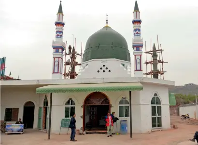  ?? AFP ?? The shrine of Mumtaz Qadri, who was hanged last year for the murder of Punjab governor, on the outskirts of Islamabad. —