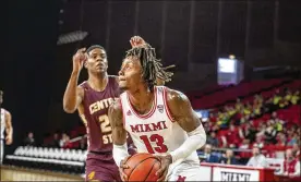  ?? MIAMI UNIVERSITY ?? Senior Dalonte Brownranke­d second forMiami last season with averages of 9.5 points and 5.2 rebounds per game.