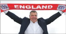  ??  ?? LEAVING HOME: Big Sam may quit England for US