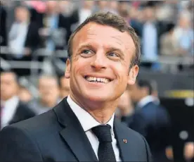  ?? / ALAIN JOCARD (AFP) ?? Emmanuel Macron, el pasado sábado en París.
