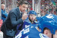  ?? JEFF VINNICK/NHLI VIA GETTY IMAGES/FILES ?? Canucks coach Travis Green says his club is making strides toward becoming better offensivel­y.