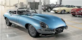  ??  ?? Jaguar E-Type Zero was created by the marque’s Classic Works division: classic motoring with pure-electric power.