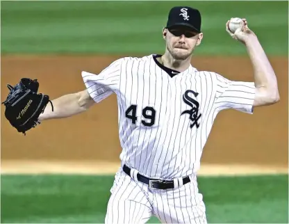  ?? | GETTY IMAGES ?? Sox ace Chris Sale yielded three runs and eight hits and struck out seven in seven innings Tuesday against the Rays.