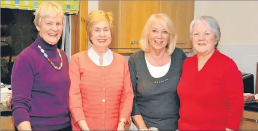  ?? Picture: George McLuskie. ?? The Inner Wheel of St Andrews held a Christmas tea for the residents of Rymonth House in St Andrews yesterday. Helping out were, from left, president Alison Cutill, Nina Swan, Jean McIntosh and Marjory Watson.